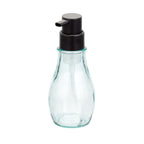 (3 pack)  Recycled Glass Foaming Soap Pump, Clear/ Black