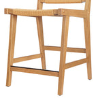  Vista Woven Counter-Height Stools 2 Pack, Light Honey Finish