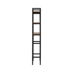  Jace 3-Shelf over-the-Toilet Storage Shelf with Black Frame and Oak Shelves