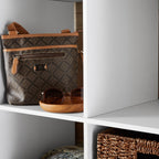  16 Cube Storage Organizer, White Texture