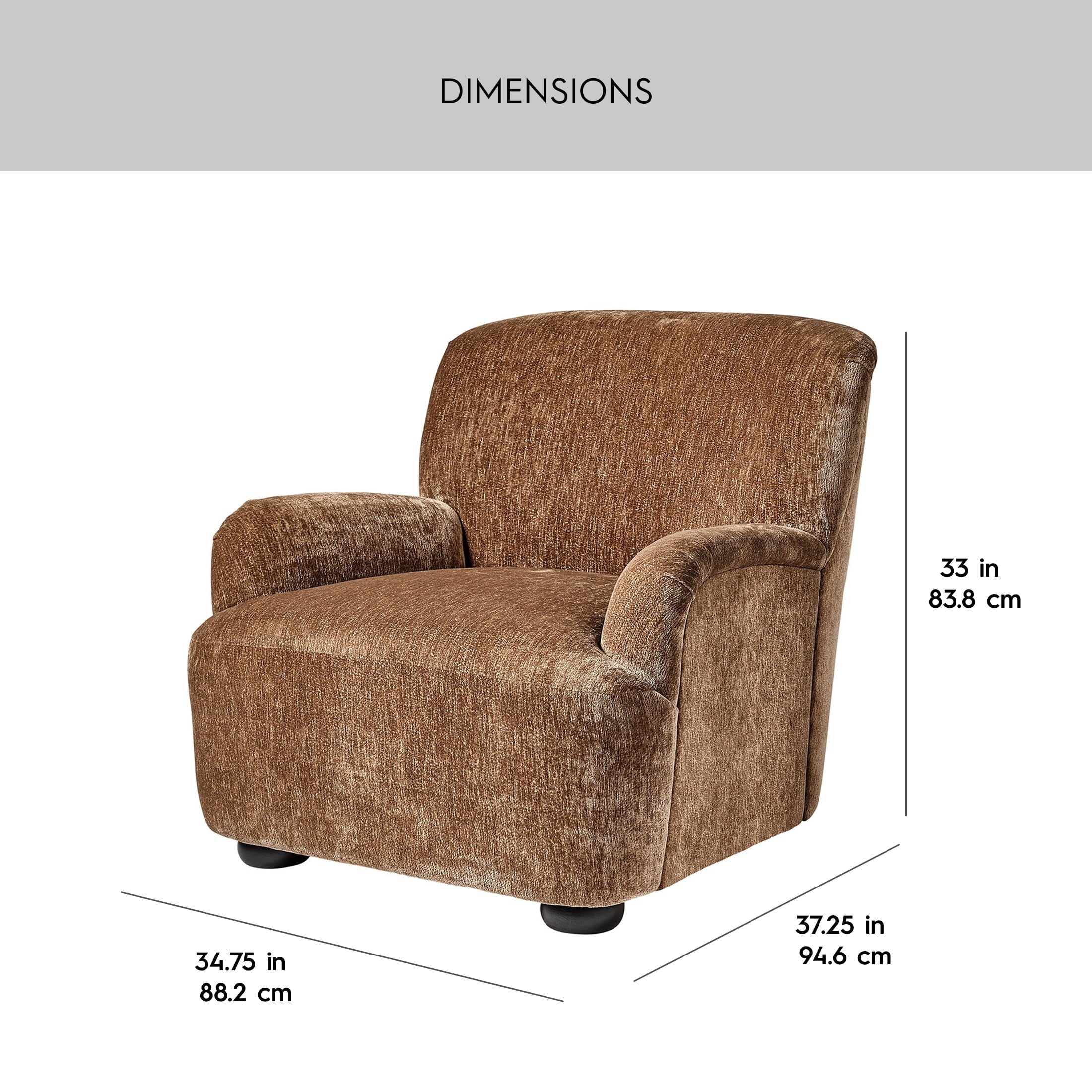  Waylen Accent Chair, Caramel Chenille