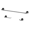  Matte Black Bathroom Upgrade Bundle � Single Hole Faucet & 3-Piece Hardware Set