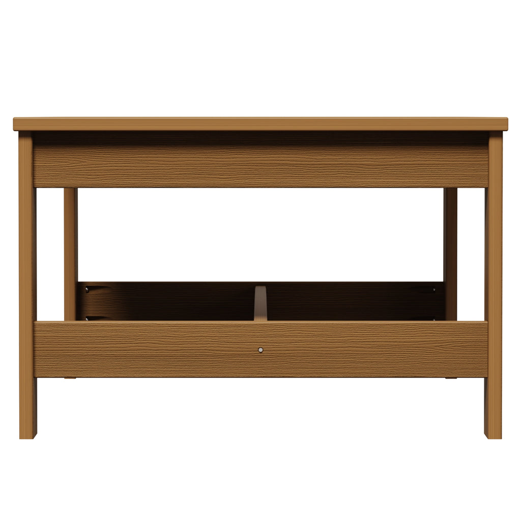  Ezra Outdoor Teak HDPE Coffee Table