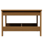  Ezra Outdoor Teak HDPE Coffee Table