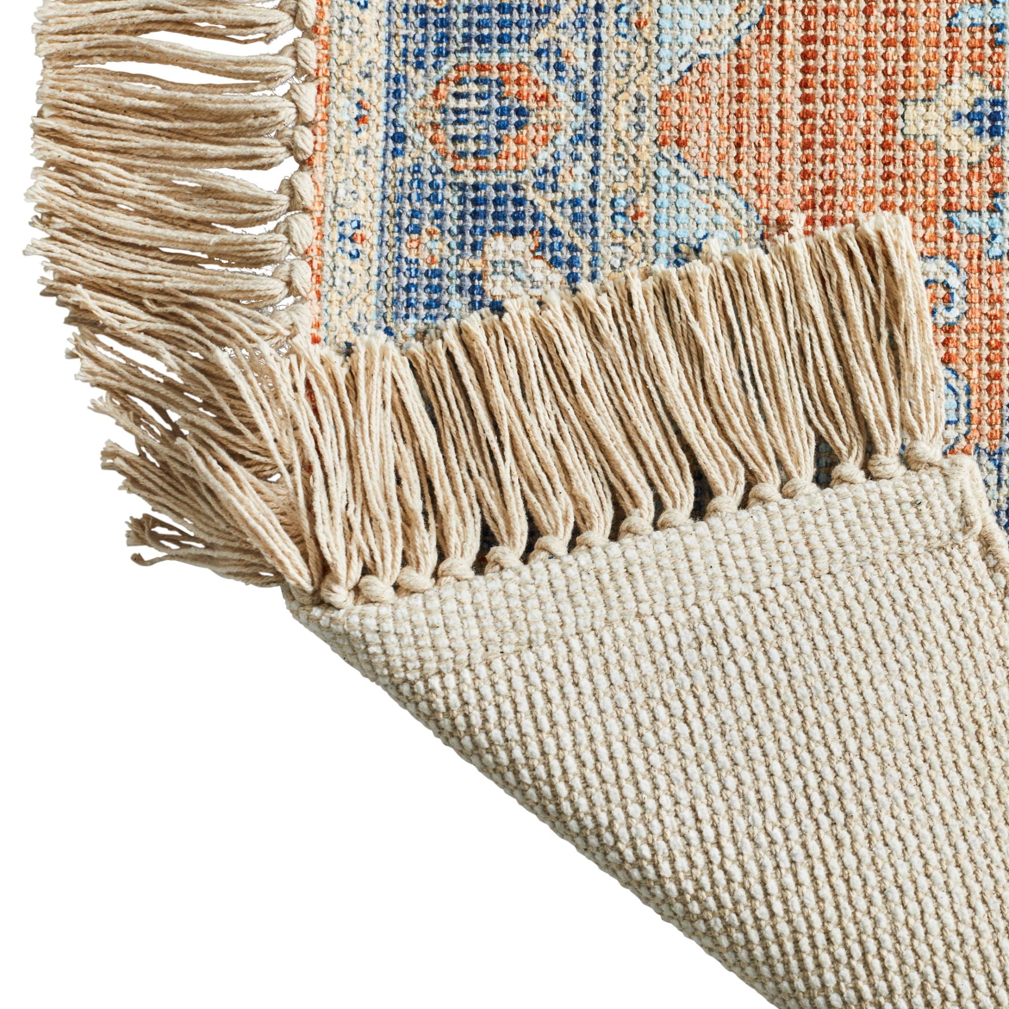  Persian Fringe Indoor Area Rug, Orange, 30"x46"