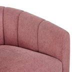  Lillian Accent Swivel Chair, Rose Boucle