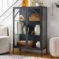  Nola Accent Cabinet, Black Finish