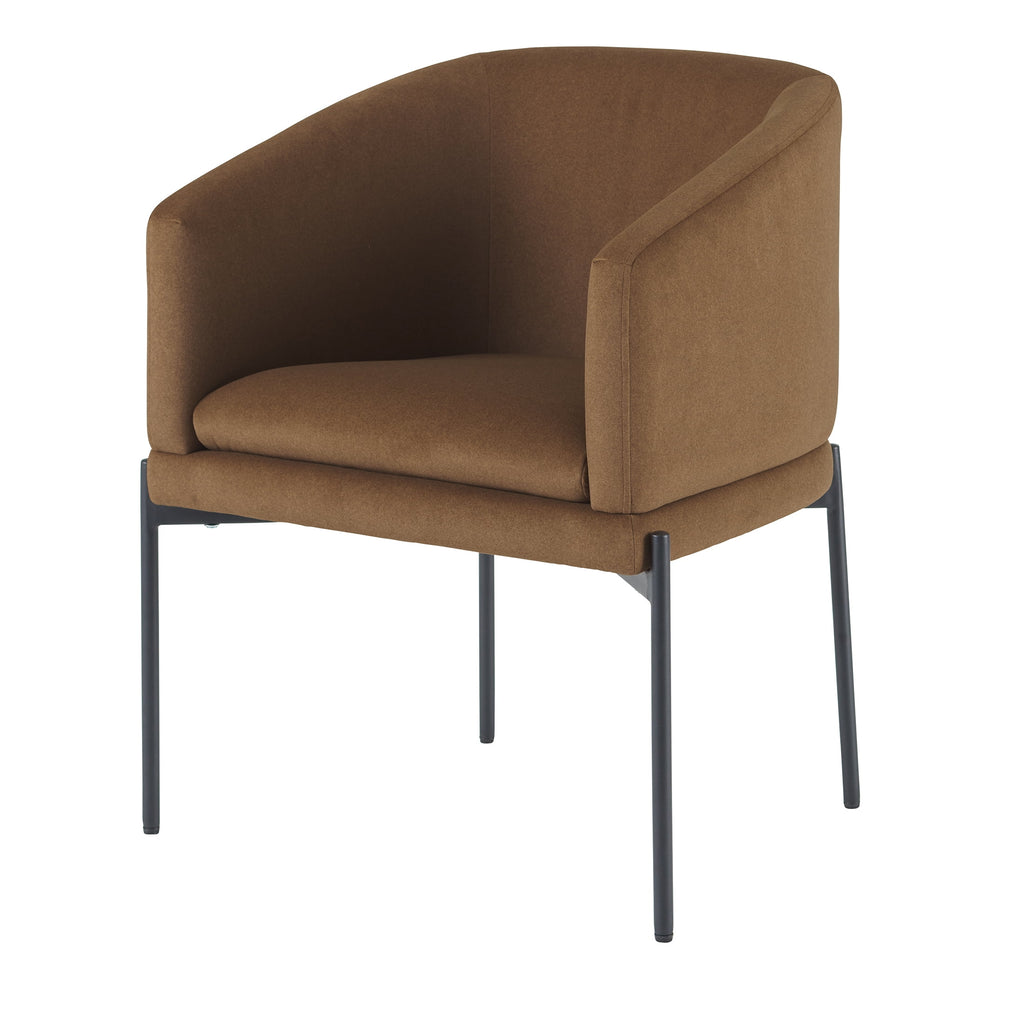 Better Home and Garden Wyatt velvet Dining Chair 2pk, Vesper Tobacco