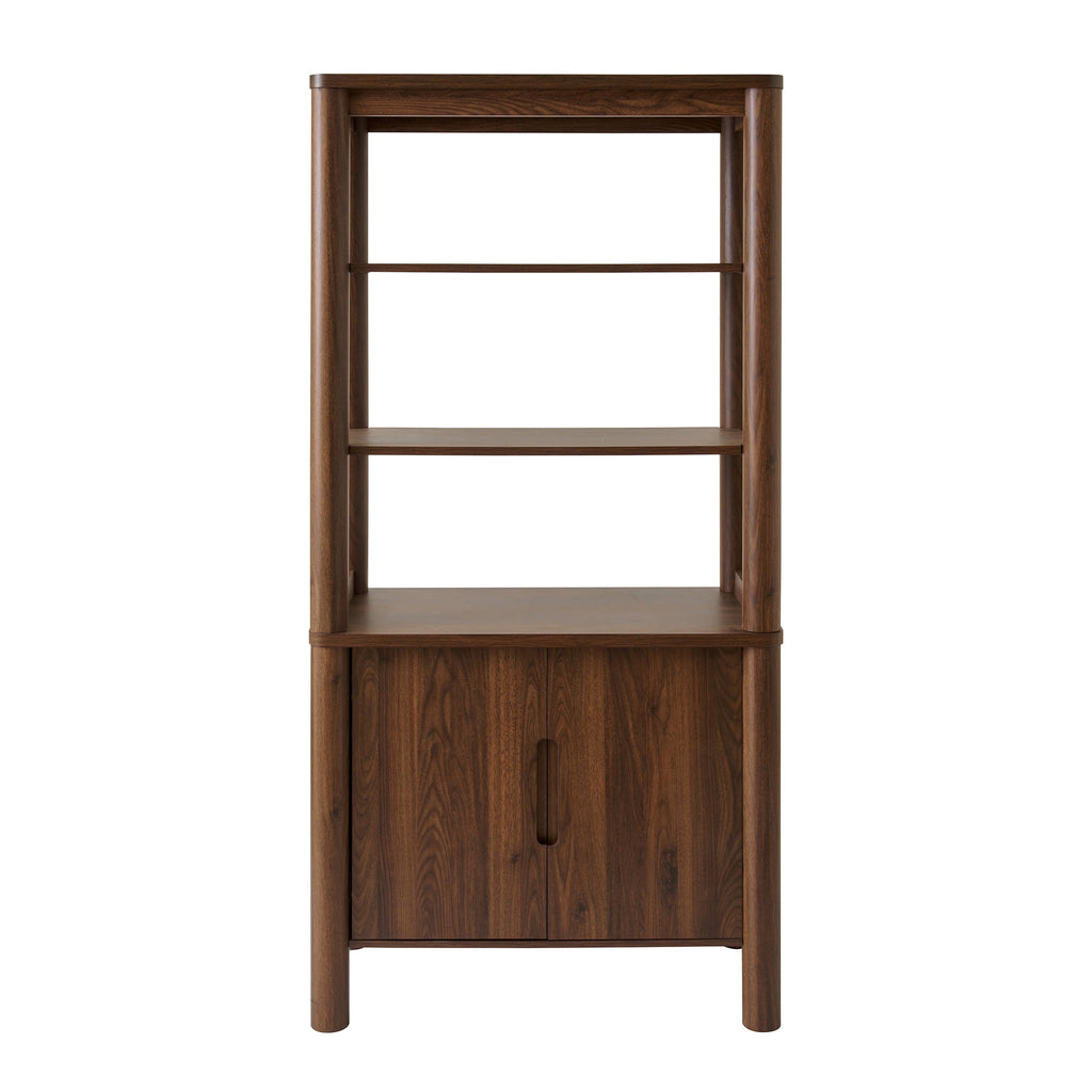  Adlin Bookcase, Walnut Finish