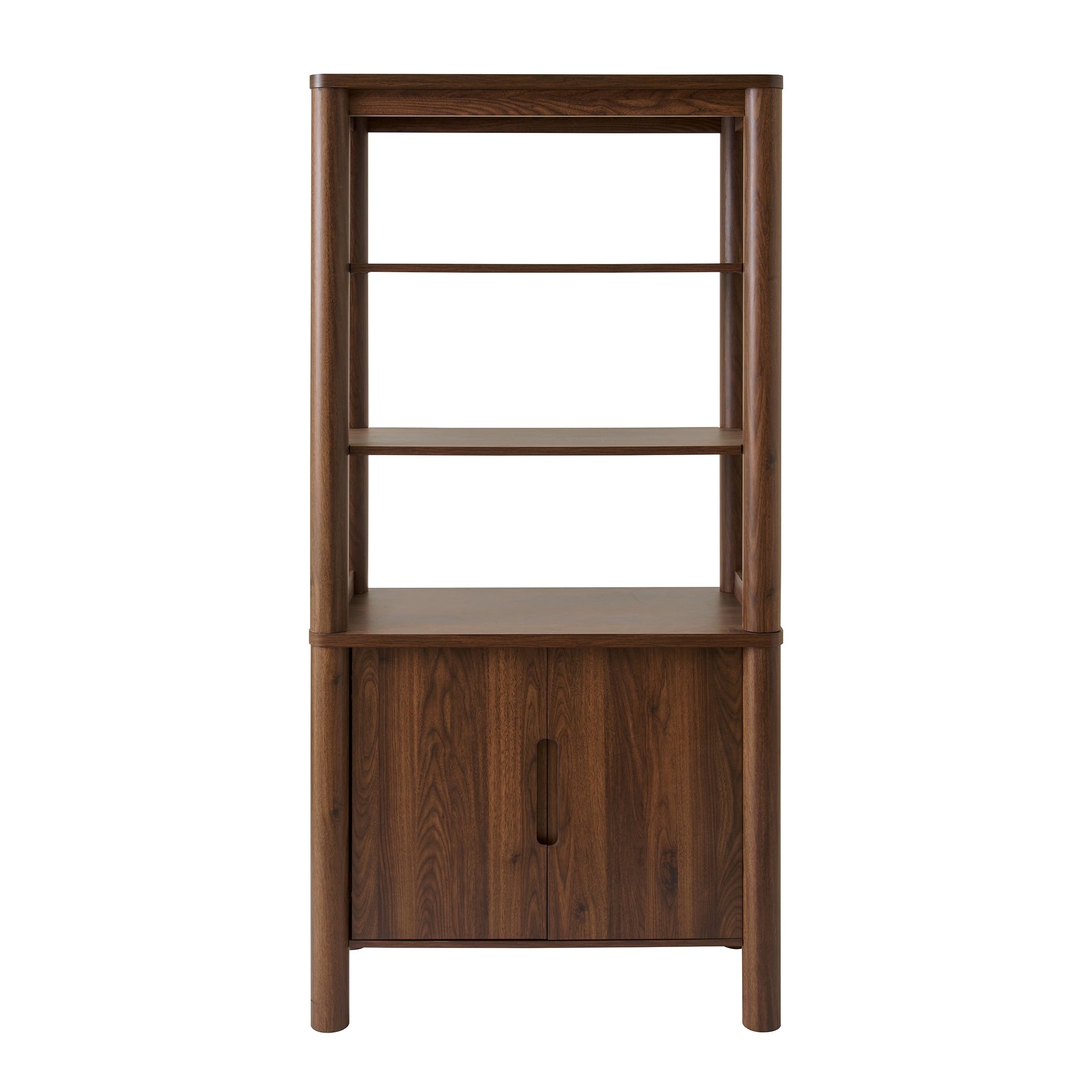  Adlin Bookcase, Walnut Finish