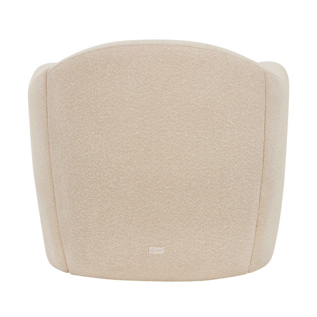 Beautiful Barrymore Teddy Accent Chair by Drew Barrymore, Cream Shearling