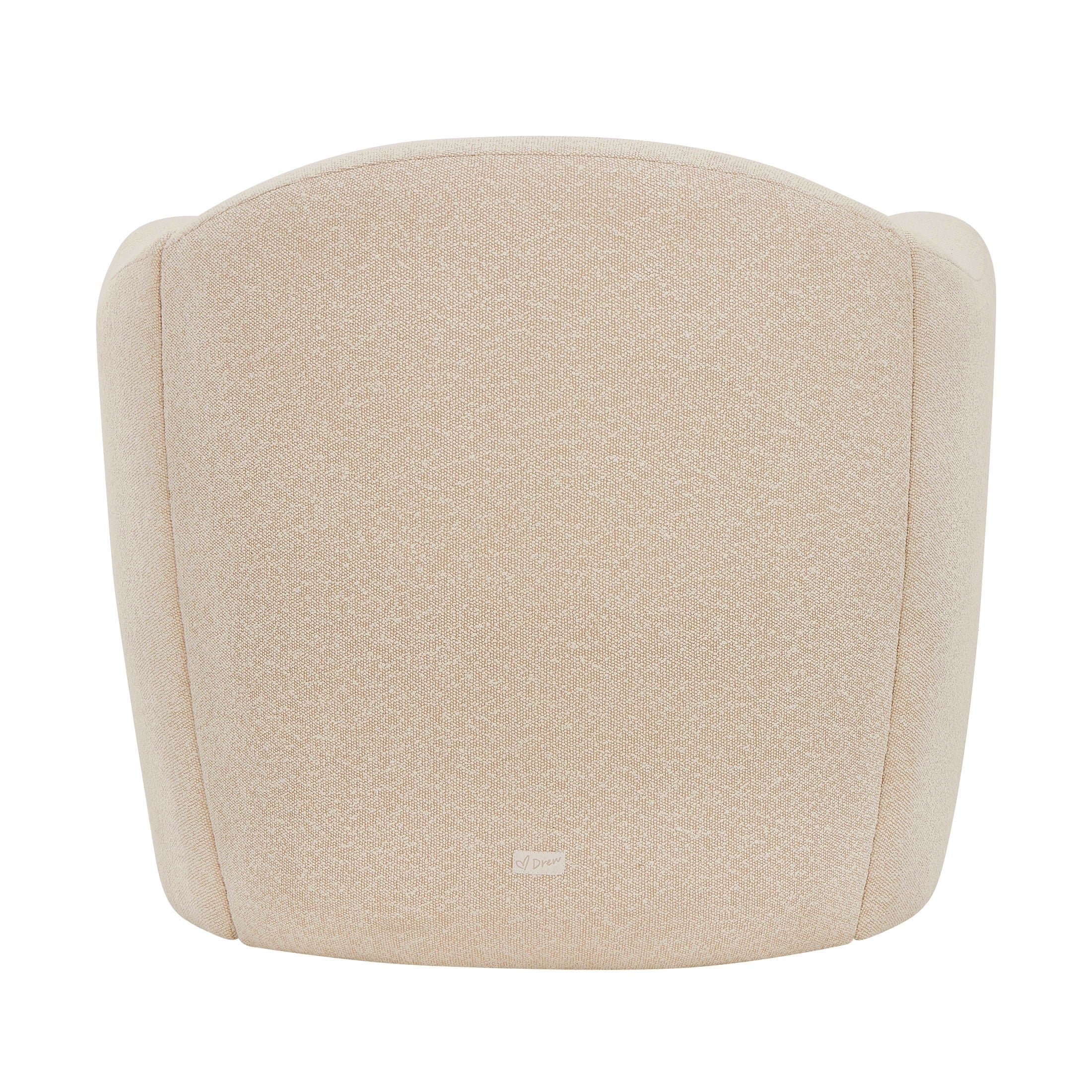Beautiful Barrymore Teddy Accent Chair by Drew Barrymore, Cream Shearling