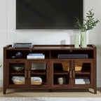  Reading Refined Farmhouse TV Stand for TVs up to 65", Walnut Finish