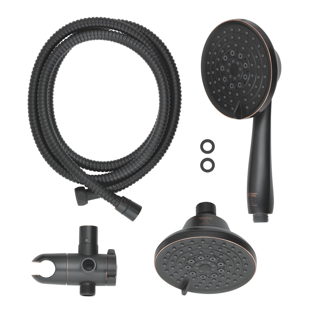  6 Setting Combo Showerhead, Oil Rubbed Bronze