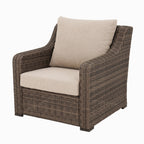  Hawthorne Park Outdoor Wicker Lounge Chair Set of 2, Beige