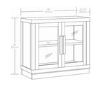 Ezra Accent Cabinet, Rich Black Finish