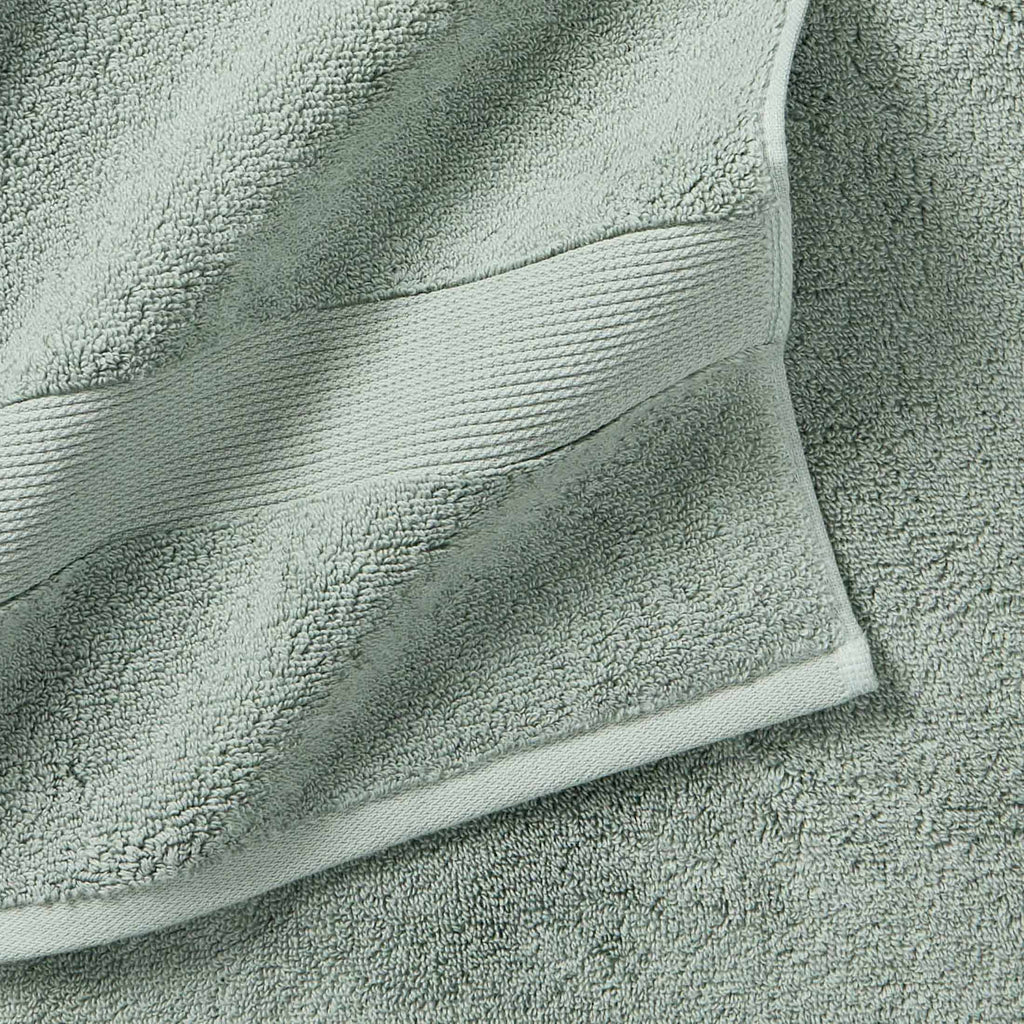  Signature Soft Solid Cotton 6 Piece Bath Towel Set,Green River