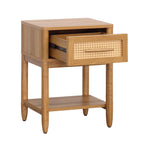  Springwood Caning Nightstand, Light Honey Finish