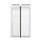 (2 pack)  2-Inch Cordless Faux Wood Blinds, 35" W x 72" L, White
