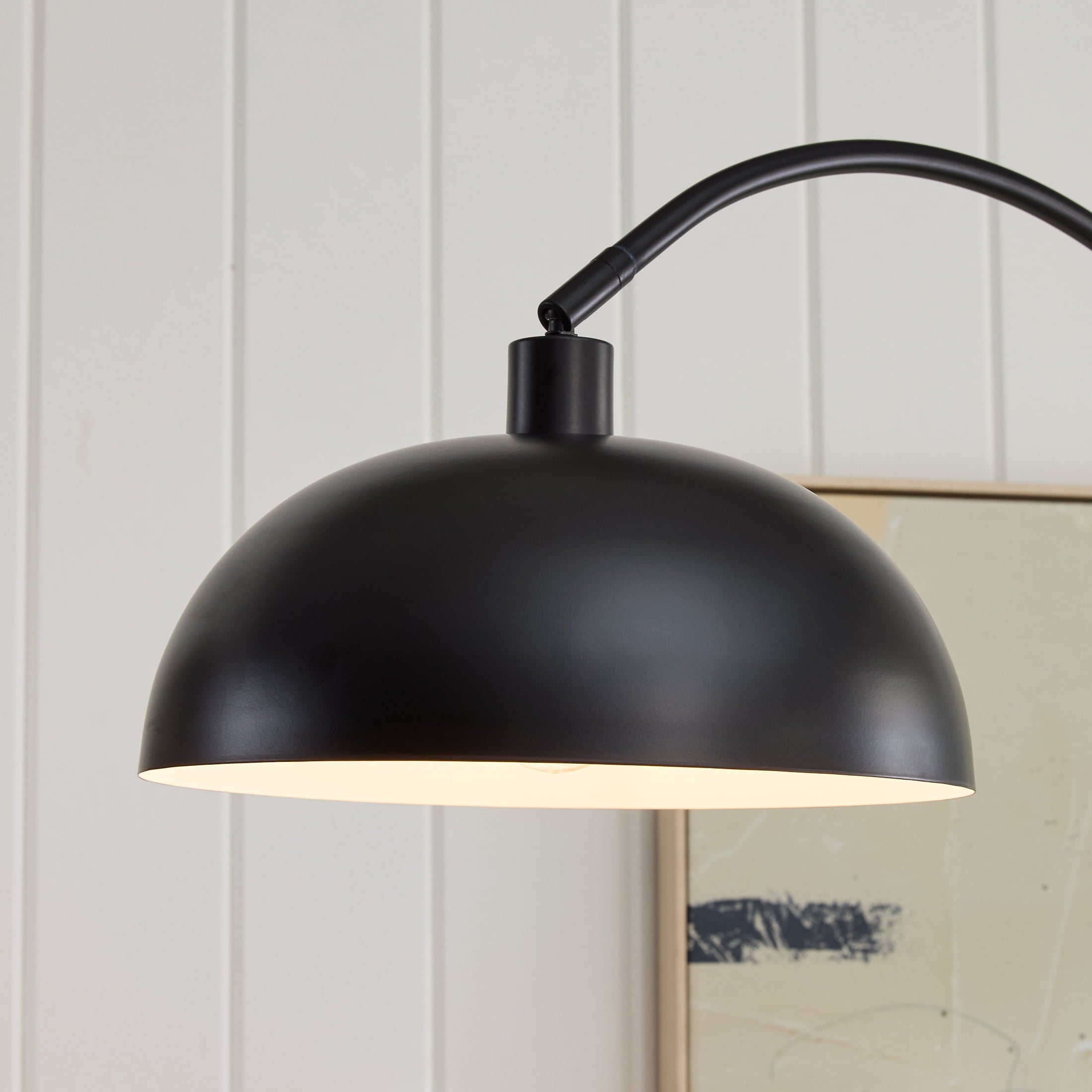  Black Finish Arch Dome Floor Lamp