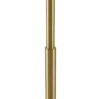  62" Modern Pull-chain Brass Floor Lamp with Brass Dome Shade