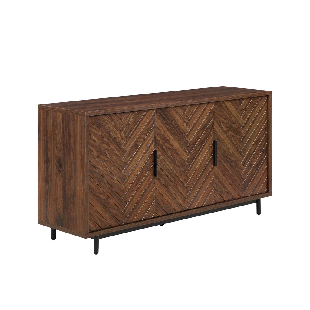  Wyatt Geo TV Stand for TVs up to 70",  Walnut Finish