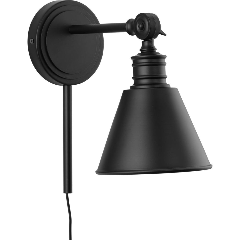  6" Craftsman Dimmable 1-Light Black Wall Sconce, Suitable for Living Rooms, Dining Rooms, Bedrooms