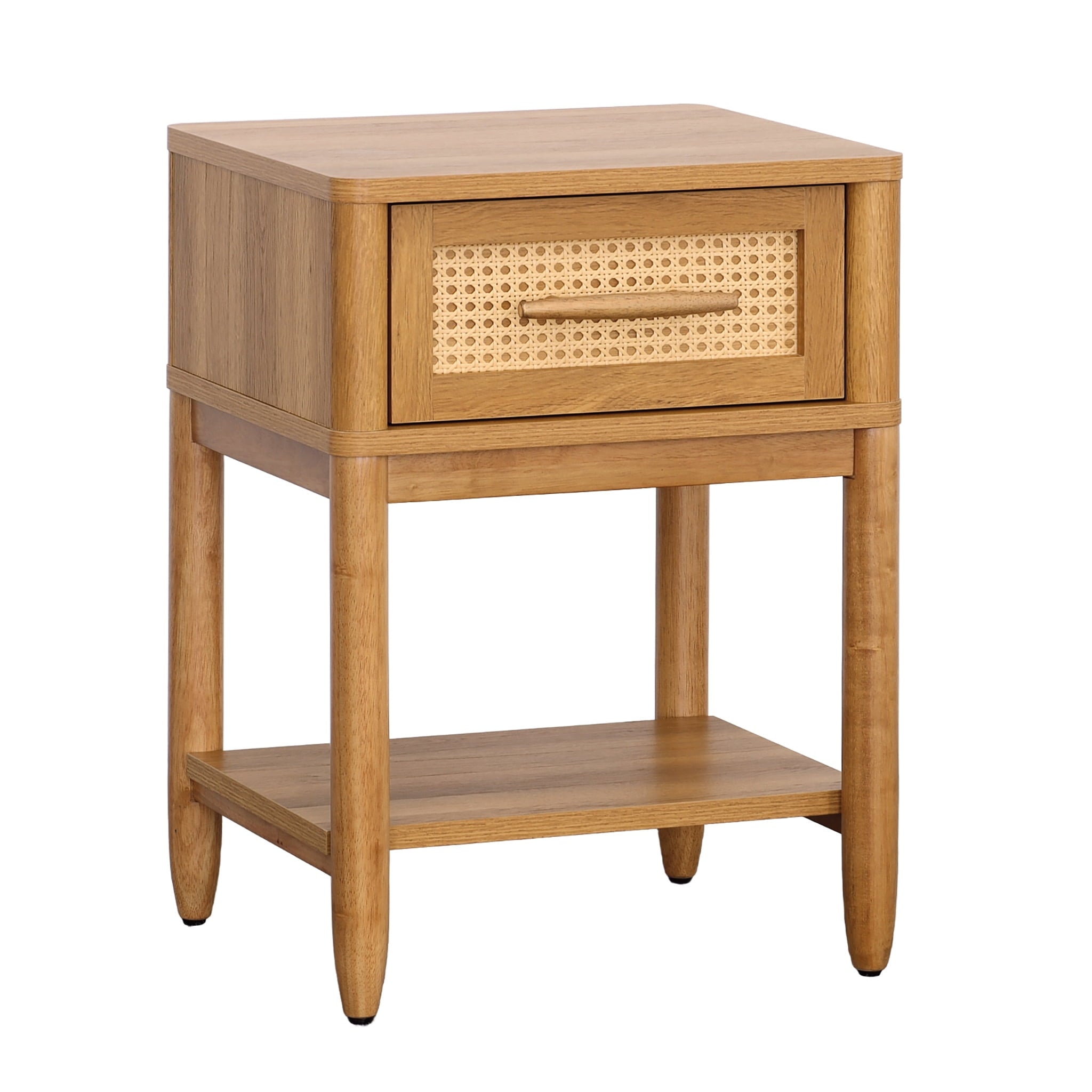  Springwood Caning Nightstand, Light Honey Finish