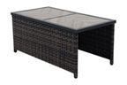  Rockport Ceramic Tile Outdoor Coffee Table, Brown