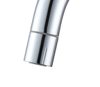  Clean Modern Chrome 4" Centerset Bathroom Faucet with Pull-Down Sprayer