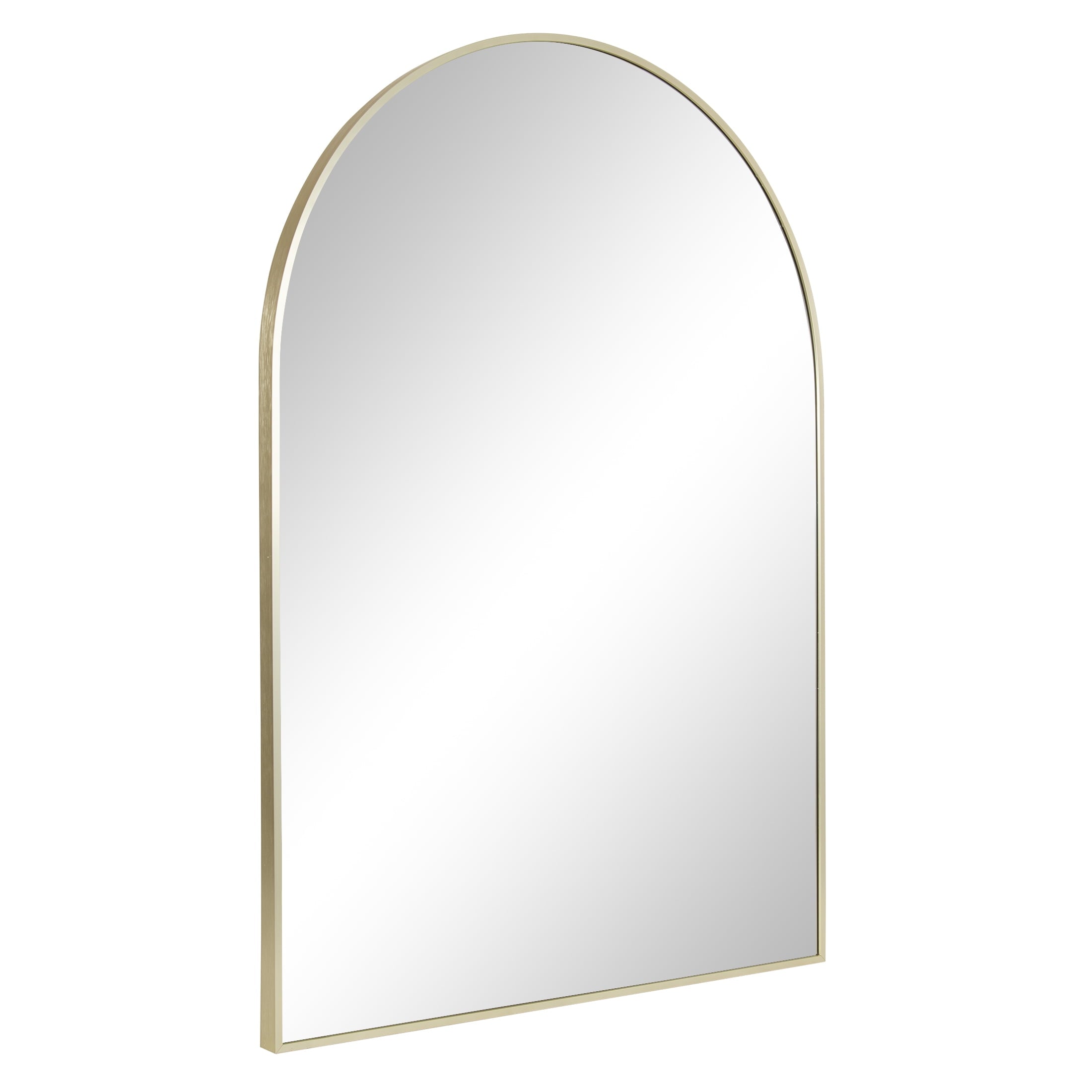  24x34 Gold Arched Large Wall Mirror for Bathroom or Living Room