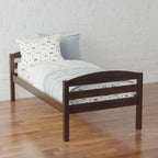  Leighton Solid Wood Twin-over-Twin Convertible Bunk Bed, Mocha