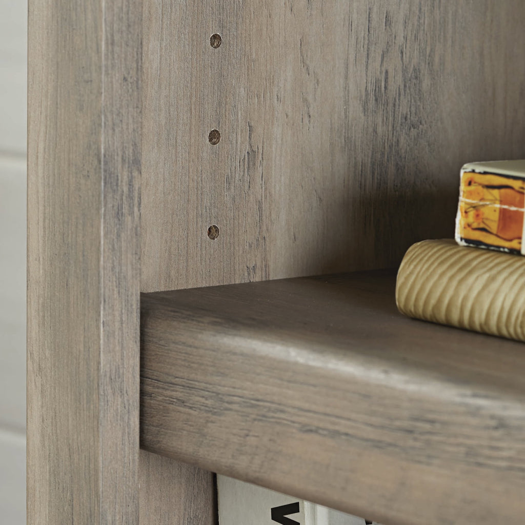 Glendale 5 Shelf Bookcase, Rustic Gray Finish