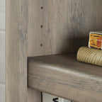  Glendale 5 Shelf Bookcase, Rustic Gray Finish