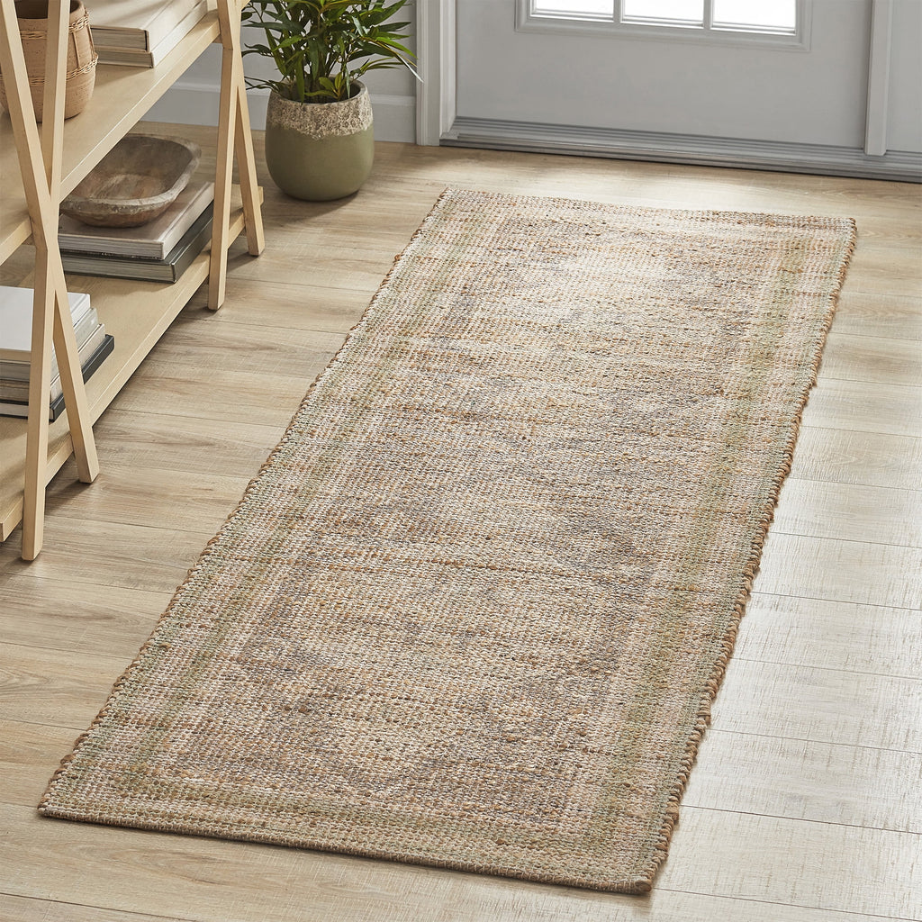  Sage Multi Jute 30" x 84" Persian Runner Rug