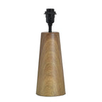  Wood Grain Finish Table Lamp with Pleated Shade