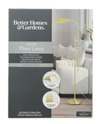  1-Light Modern Adjustable Brass Floor Lamp Gold