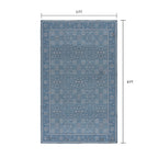  Blue Lillian Dainty Persian Area Rug, 5'x8'
