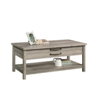  Modern Farmhouse Rectangle Lift-Top Coffee Table, Rustic Gray Finish