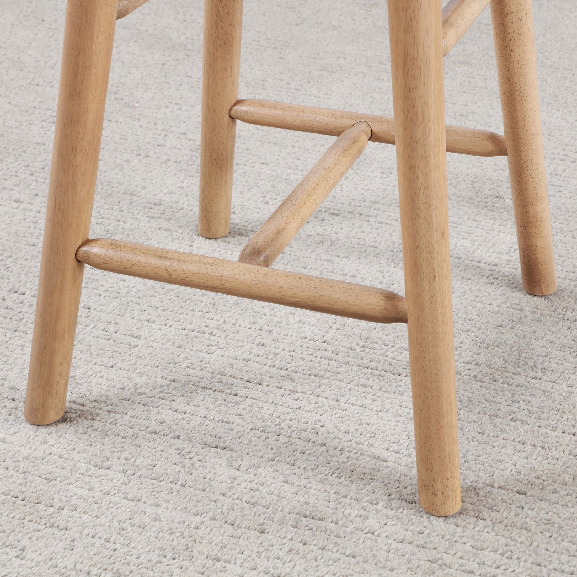  Springwood Barstool Set of 2, Light Honey Finish, Counter Height