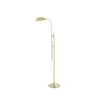  1-Light Modern Adjustable Brass Floor Lamp Gold
