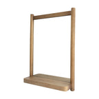  Craftsman Solid Wood Wall Mirror, 21.5 x 30 Inch, Natural Finish