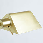  1-Light Modern Adjustable Brass Floor Lamp Gold