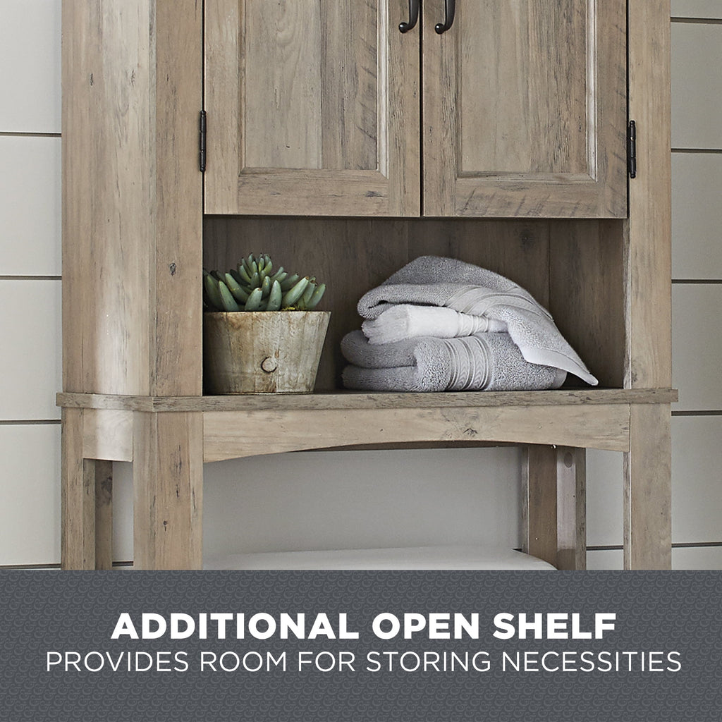  Over the Toilet Bathroom Storage Cabinet, Rustic Gray