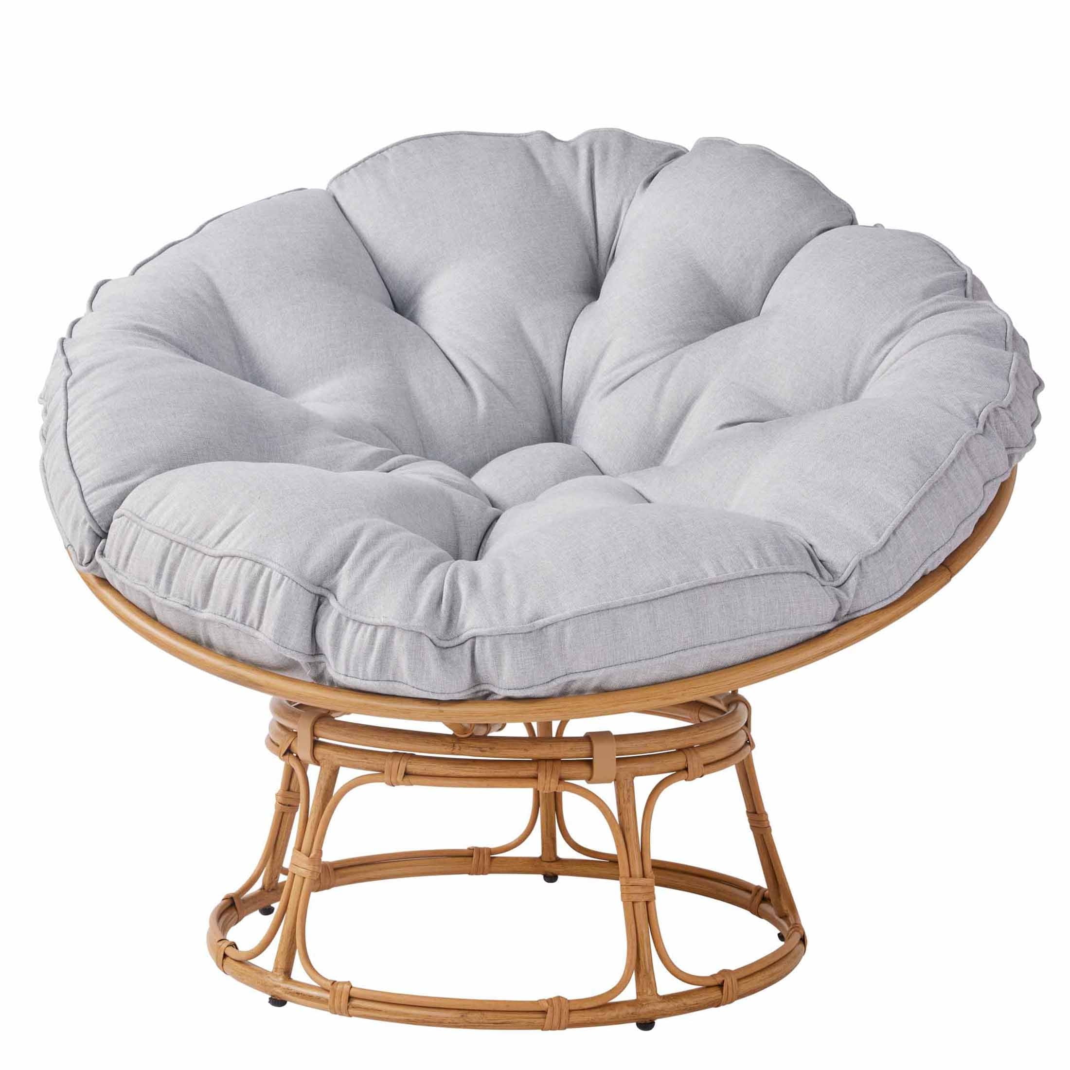  Emma Papasan Accent Chair, Gray Linen