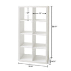  8 Cube Storage Organizer, White Texture