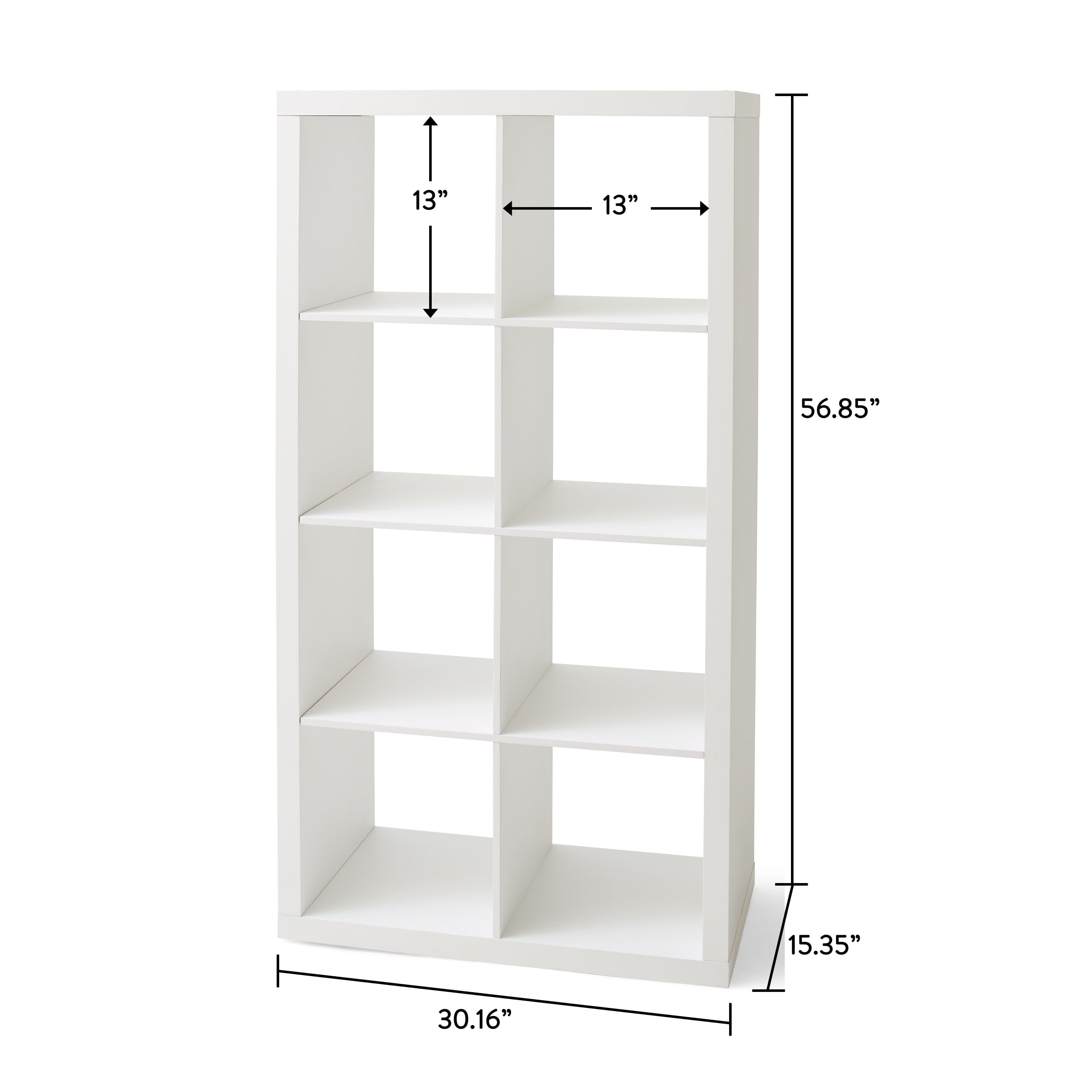  8 Cube Storage Organizer, White Texture