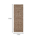 Better Home & Gardens Arty Medallion Runner, 2' x 6', Brown