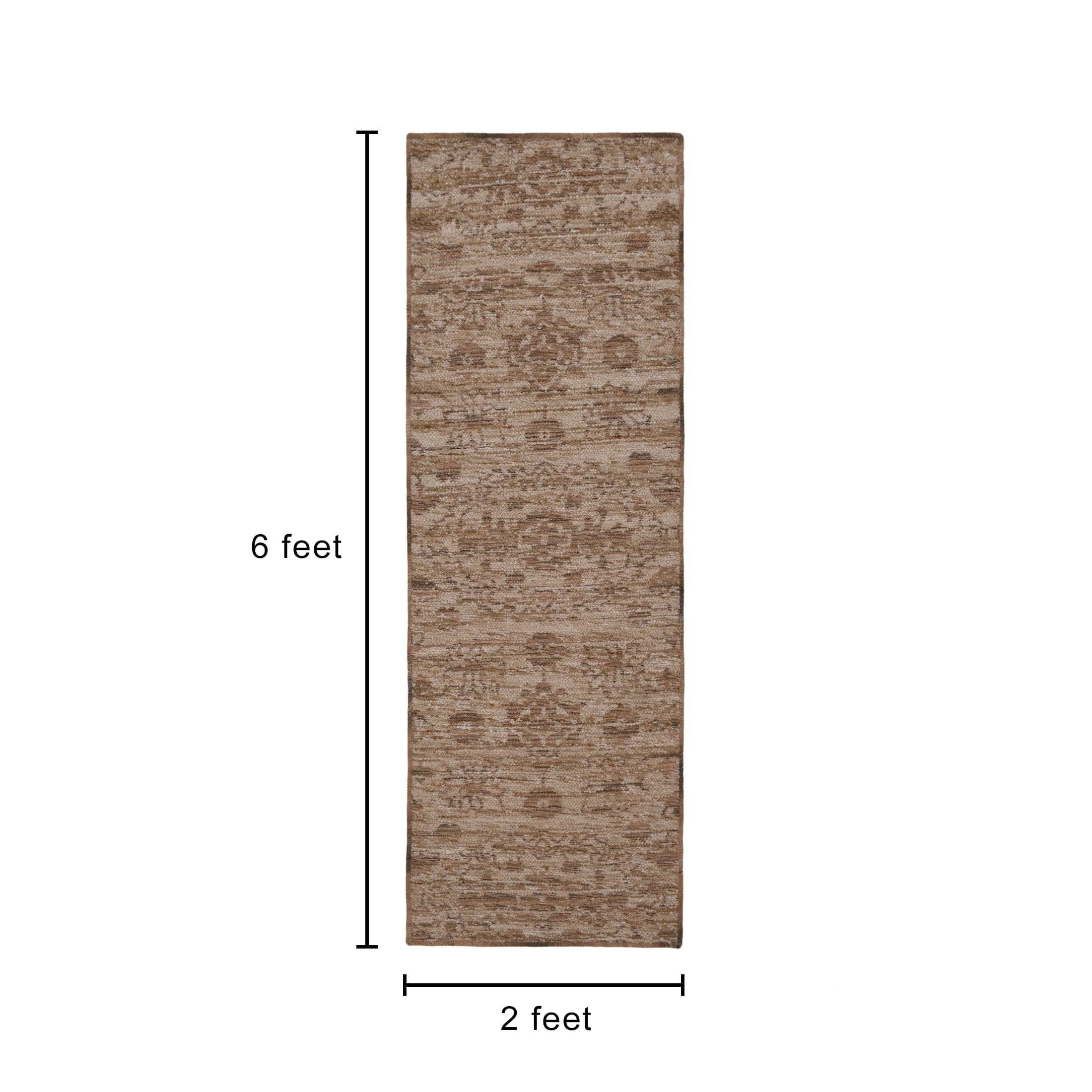 Better Home & Gardens Arty Medallion Runner, 2' x 6', Brown