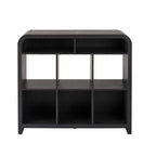  Juliet 6 Cube Storage Organizer, Black Finish